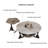 Modern microcrystalline stone round coffee table