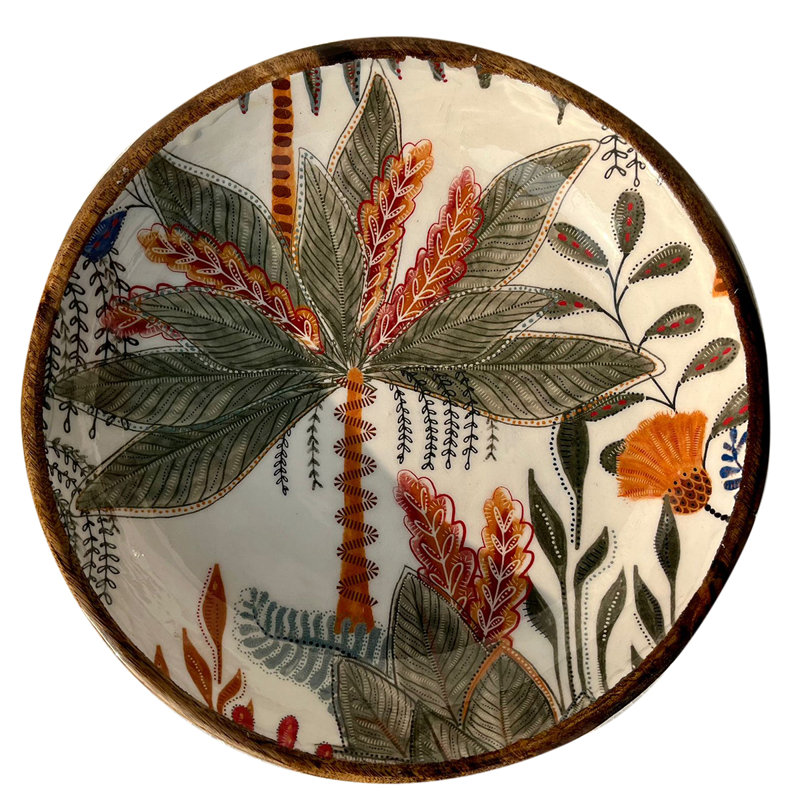 Chassi Home Decor Large Leaf Bowl Boxes and Trays | Oval White Bowl - 7x30x30cm