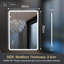 Modern Lighted Wall Mounted Bathroom Mirror in Clear-1401381173