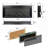44" Wall Recessed Electric Fireplace With Remote And Imitation Flame, LED Light Heater