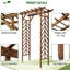 79 en arche de jardin en treillis - ajouter un charme rustique avec un toit de pergola de style campagne, une touche classique de fabrication en bois pour les mariages. Construction, ajoute à l'espace extérieur. Assemblage facile