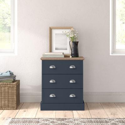 Brielle 59cm W 3 - Drawer Chest of Drawers