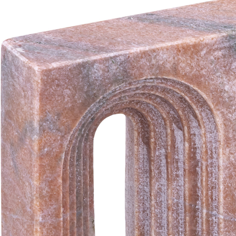 Curva Marble Decorative Object, Pink