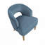 Fauteuil d'appoint de style unique Luxury Luxury Luxury Velvet Blue-162418880