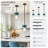 Levona 1-Light Kitchen Island Pendant, Hand-Blown Gradient Blue Water Glass, Height Adjustable-1352255197-1359453733