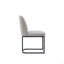 Chaise en métal et cuir Vegan