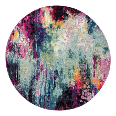 Hashimoto Washable Abstract Indoor Rug