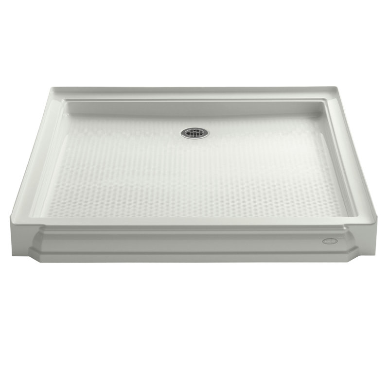 Memoirs 48" x 48" Single Threshold Rear Center Drain Shower Base, Dune