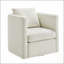 Fauteuil pivotant en tissu haute performance ivoire avec coussins ultra-doux et rotation à 360 degrés pour un confort et une durabilité ultimes.-1568375553