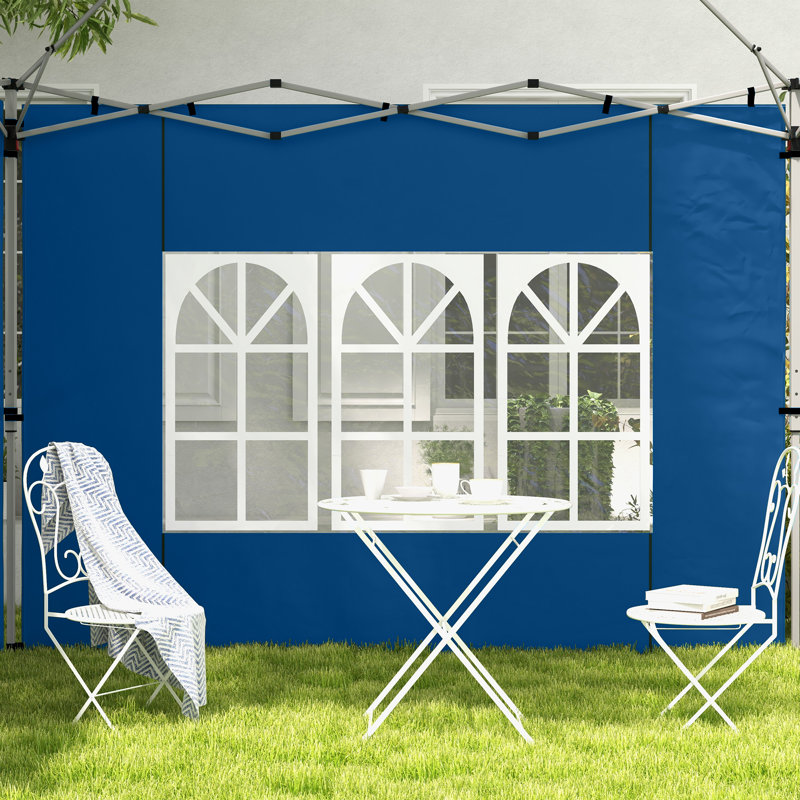 Outsunny Blue Polyester Side Wall for Canopy