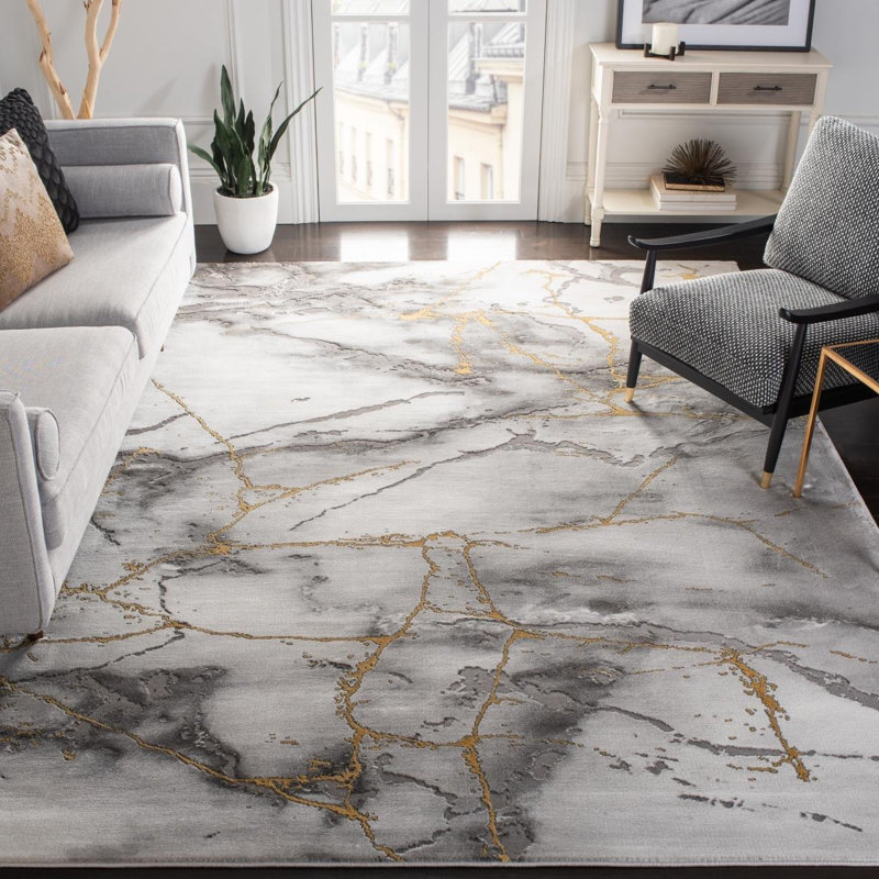 Ahanu Abstract Area Rug, Rectangle 244 x 305cm