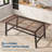 Industrial Dining Table for 6-8 – 70.87'' Rectangle, Heavy-Duty Metal Frame, Rustic Cuba Birch Wood Top, Modern Farmhouse Kitchen & Dining Room Table, Easy Assembly, Cuba Birch-1020400180