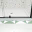 Porte de douche battante pivotante noire matte - l 38 à 42 po x H 71 po, verre trempé de 1/4 po, installation réversible, fermeture magnétique, porte à fuite en H avancée, noir, style, universel gauche et droite