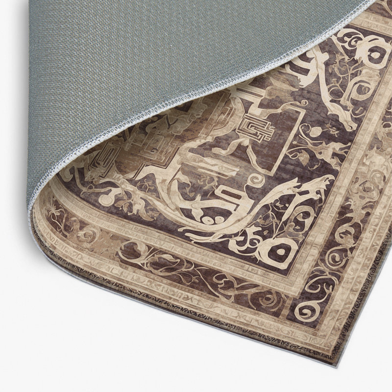Tapis intérieur et extérieur Homeric Tale, Rectangle 3' x 5'