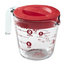 Clear Glass Measuring Cup Red Line 4 oz 120ml 8 Tbs 24 Tsp