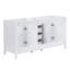 Meuble-lavabo moderne Kensington de 149 cm (58,7 po) avec 4 tiroirs, 2 armoires à double porte et quincaillerie à fermeture amortie