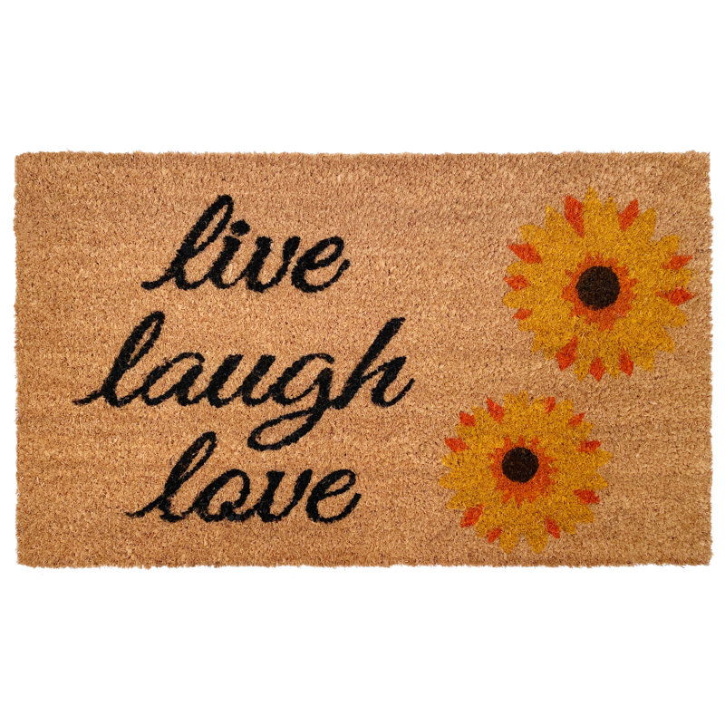 Tournesol «Live Laugh Love», 1 pi 4 po x 2 pi 4 po