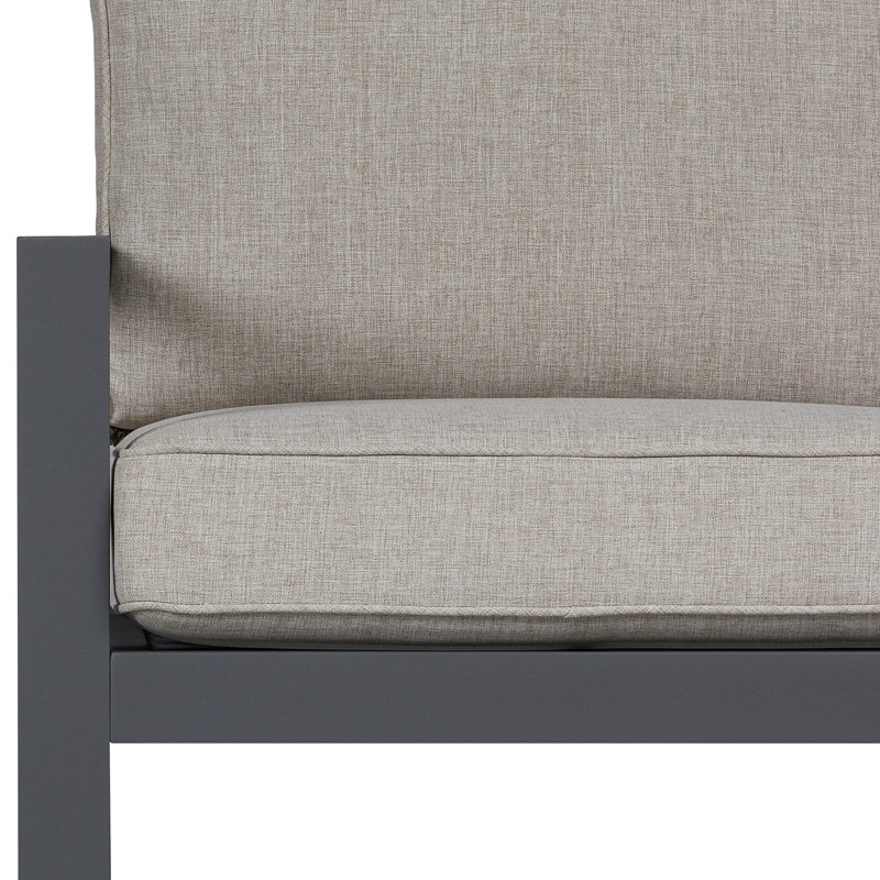 Ensemble de mobilier d'extérieur 4 places avec table de feu Aegean