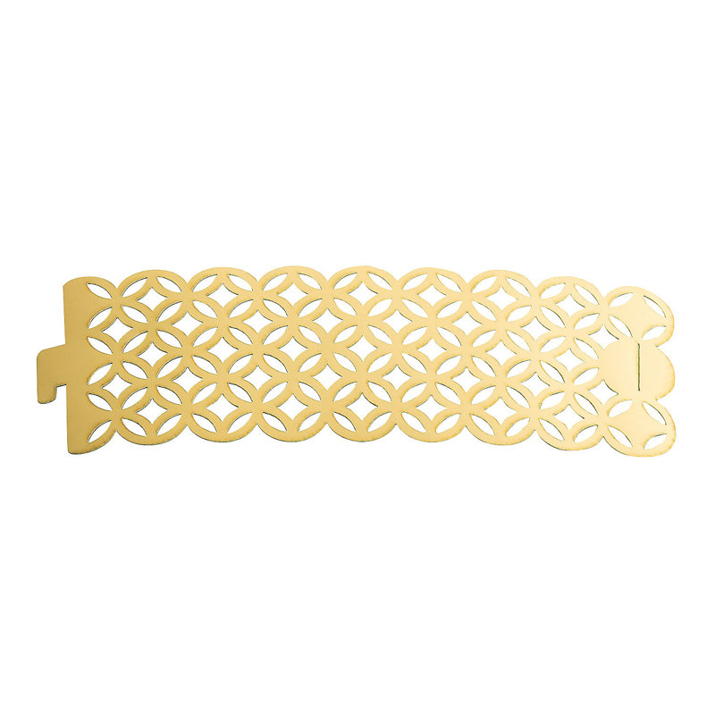 Accessoires de bougie de table, Or, H 2,4 po x l 7,1 po x P 1 po