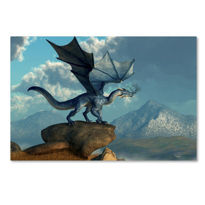 Lethe «Blue Dragon», impression sur toile tendue