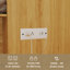 Lit escamotable escamotable avec prises de courant pour salon, appartement, chambre à coucher, chêne-406215859