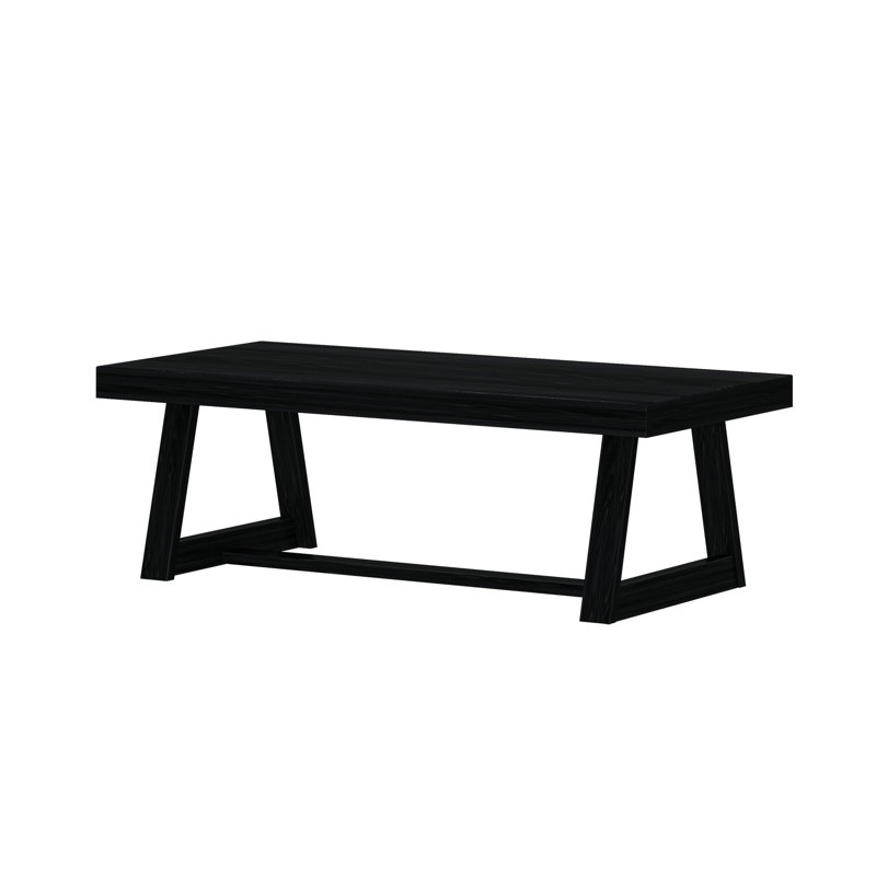 Classic Rectangular Coffee Table (54in x 24in / 1371mm x 609mm), Black