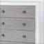 Coffres, gris rustique & amp; Commode transitionnelle blanche vieillie avec tiroirs pleine extension | Blanc | Bois synthétique