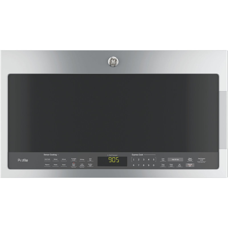 GE Appliances 2.1 Cubic Feet 1000 Watt Over The Range Microwave with Sensor Cooking, Stainless Steel