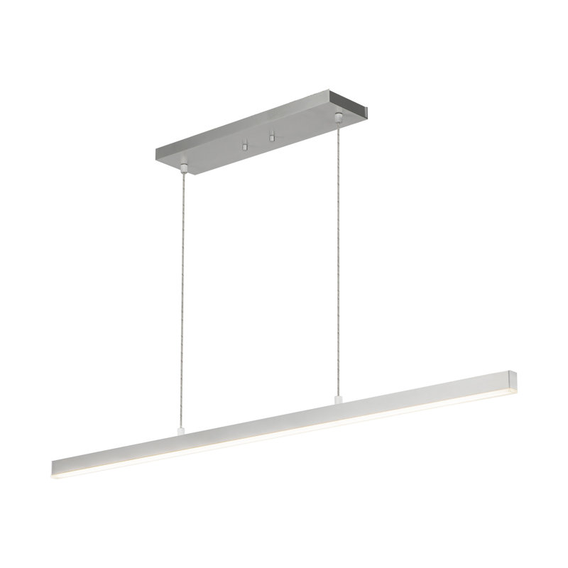 Îlot de cuisine Vega, H 122,5 po x l 45 po x P 1,5 po, Nickel brossé