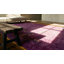 Grand tapis art déco mauve antique chinois