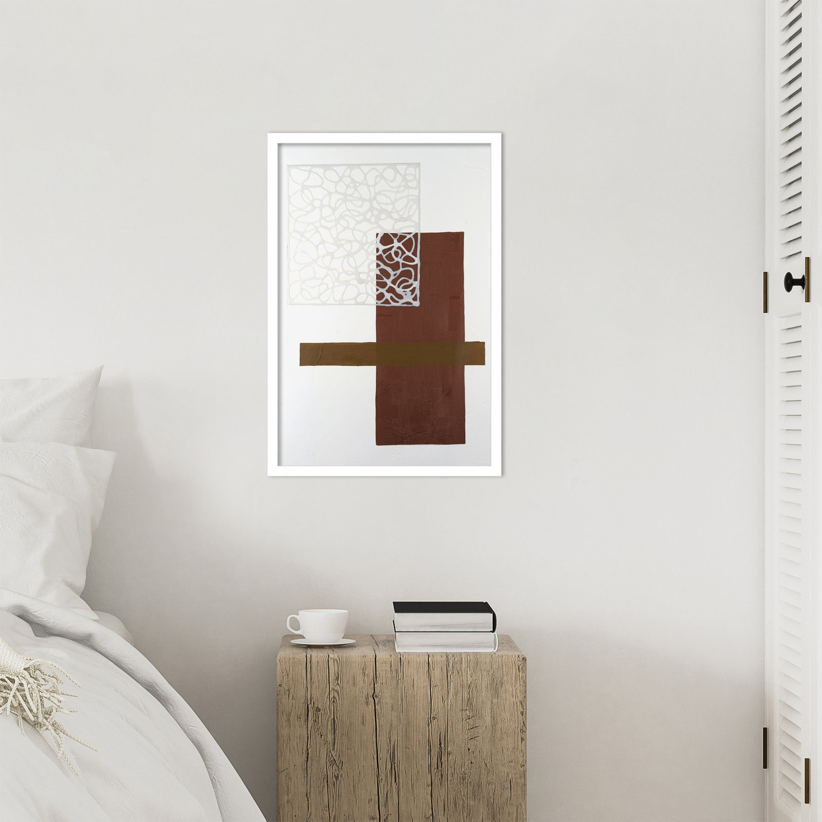 Nooks and Crannies No. 4 Print, 25" H x 17" W, White