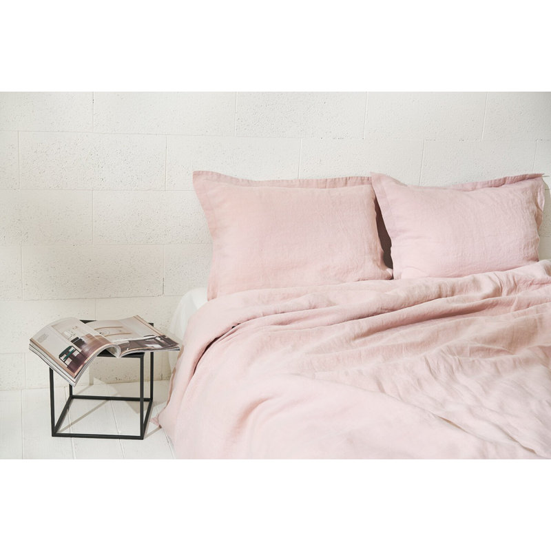Ilkley Solid Colour Duvet Cover Set with Pillowcases, 135 x 200cm Duvet Cover + 1 Pillowcase