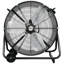 Ventilateur à tambour inclinable portatif réglable de 24 po Hurricane Pro Series, noir