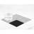 Stainless Steel Square 4 Piece Coaster Set