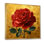 «Red Rose on Vintage Gold - Rose», reproduction d'art murale