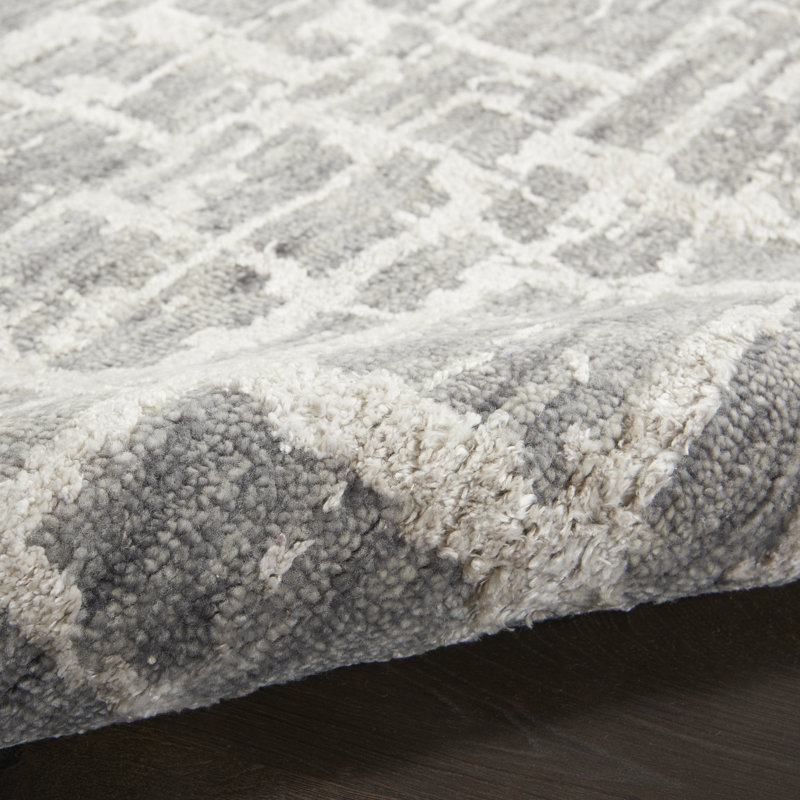 Abstract Hand Knotted Area Rug, Rectangle 2' x 3'