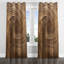 Rideau brun occultant avec œillets Brown Calm-1831976537-1832287837