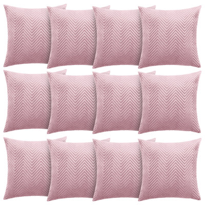 Aspire Homeware Embossed Square Velvet Cushion Cover