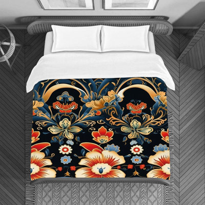 Polyester Floral Duvet Cover