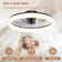 Ceiling Fans With Lights Remote Control, 6 Speeds And Dimmable Modern Smart Ceiling Fan Light