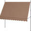 Auvent manuel avec pare-soleil de 118 po avec poteau de soutien, tissu UV30 +, pour patio, terrasse, porche, fenêtre, porte, auvent de fenêtre de café et porte de support réglable