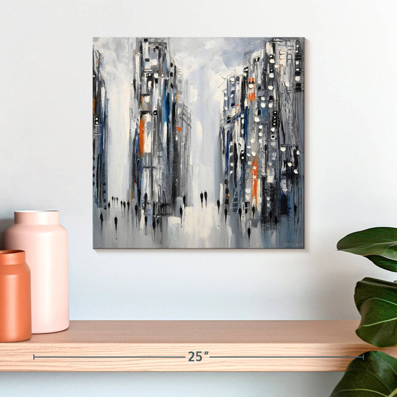 Avery City I, 16" H x 16" W