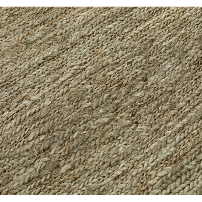 Andies Hand Woven Jute Area Rug, Rectangle 10' x 14'