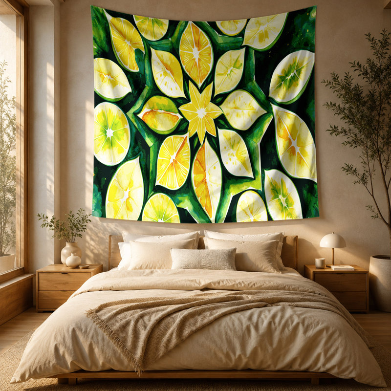Tapisserie murale «Fruit Star Fruit Carambola», 51 po x 60 po