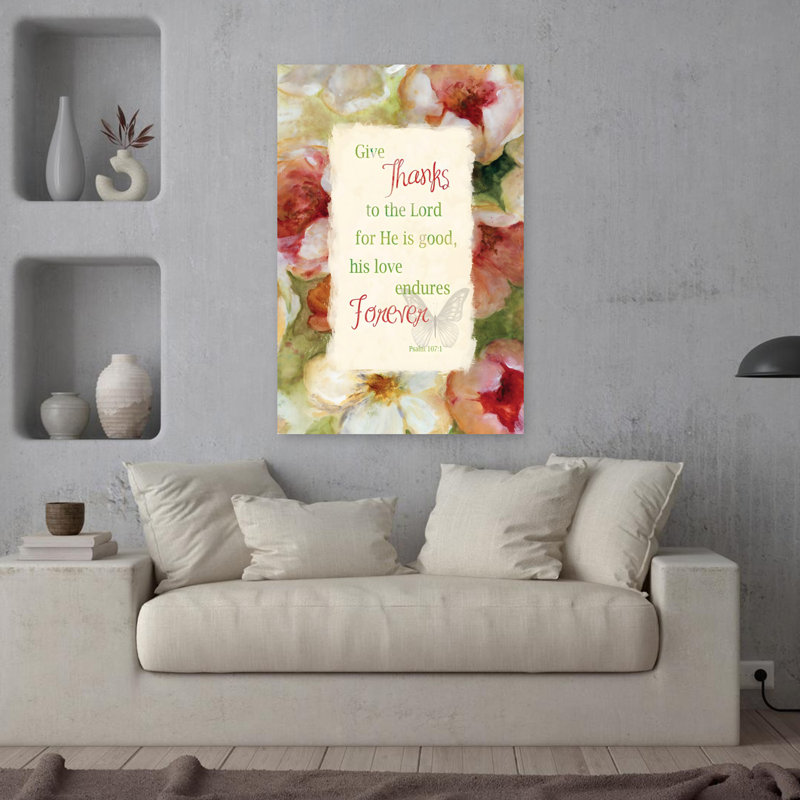 Garden Scriptures I Elegant Peaceful Serene Butterfly Flower, art mural, H 36 po x l 24 po