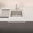 Compact Drop-In Kitchen Sink – Stainless Steel