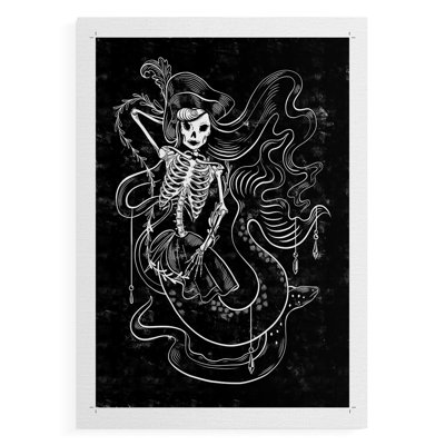Pirate Mermaids II -Canvas Print Only - NOT FRAMED