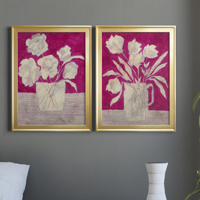 Fuchsia Arrangement I, reproduction encadrée de qualité supérieure - prête à être accrochée