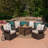 4 - Person Patio Conversation Sets with Cushions