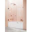 Illume 57.5 in. x 58.25 in. Fully Frameless Hinge Bathtub Door-448212620